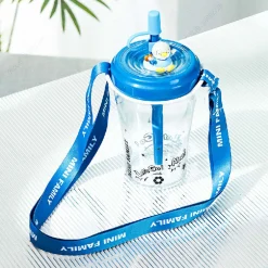 Borraccia Con Tracolla E Cannuccia (520Ml)